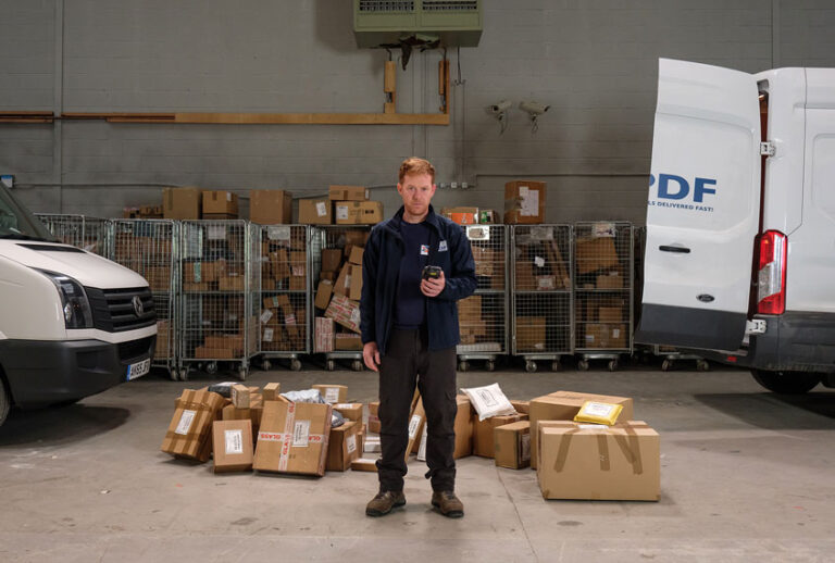 Kris Hitchen in "Sorry We Missed You" (BBC Films)