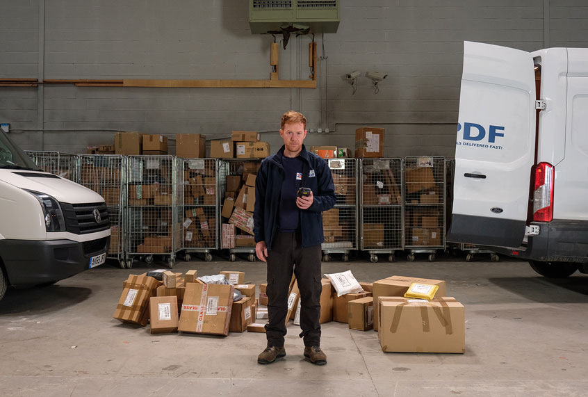 Kris Hitchen in "Sorry We Missed You" (BBC Films)