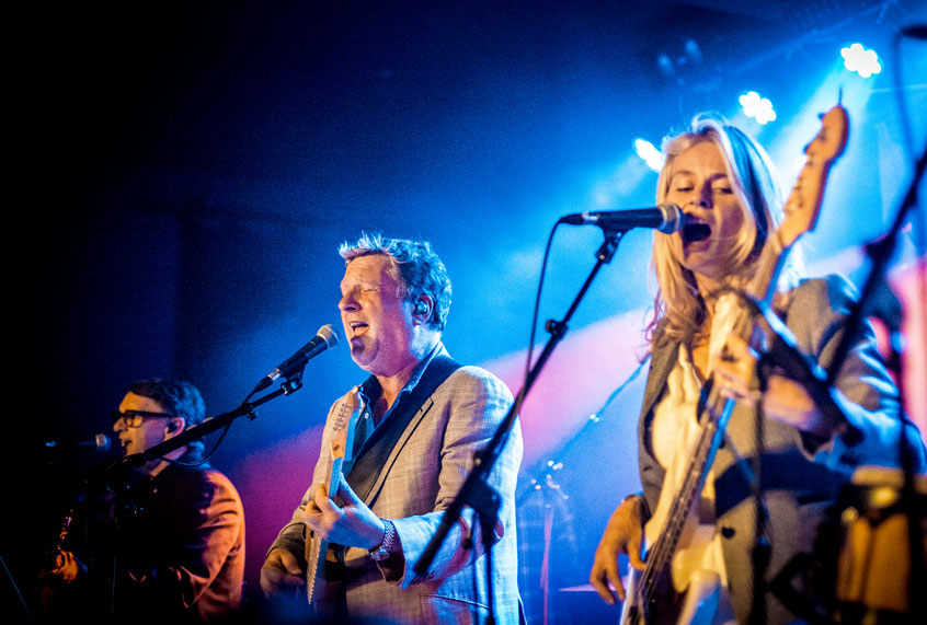 Glenn Tilbrook, Chris Difford and Lucy Shaw of Squeeze performs at Oslo on JUNE 08, 2016 in London, England. (Venla Shalin/Redferns)