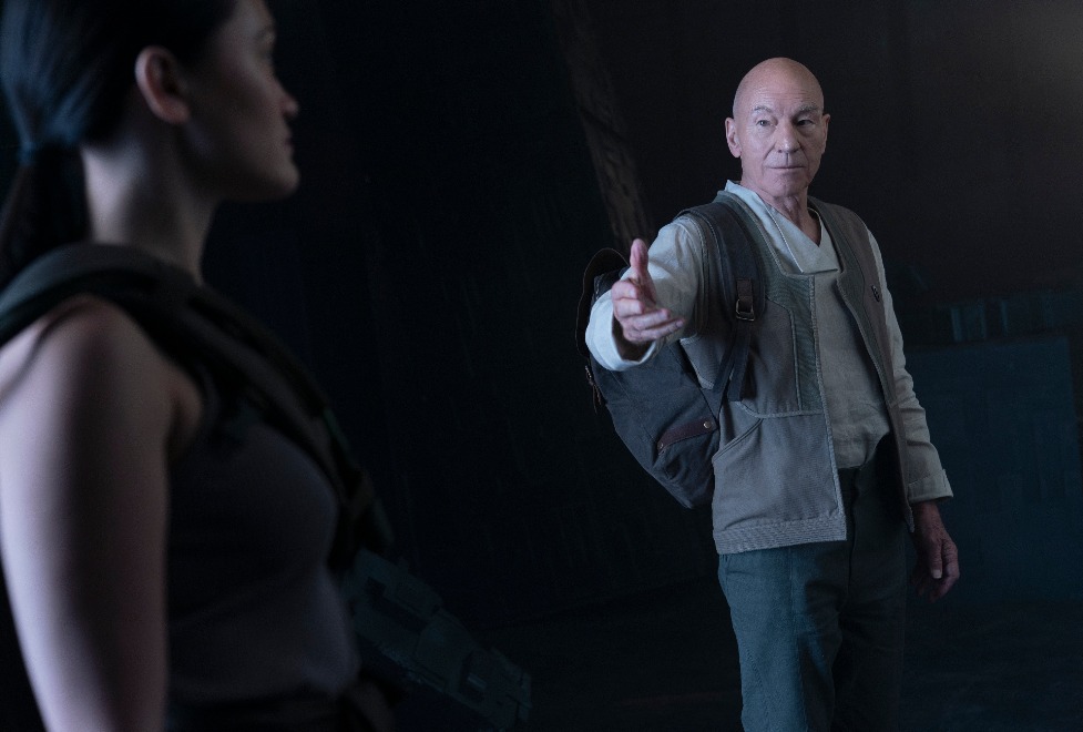 Isa Briones and Patrick Stewart, "Star Trek: Picard" (CBS All Access)