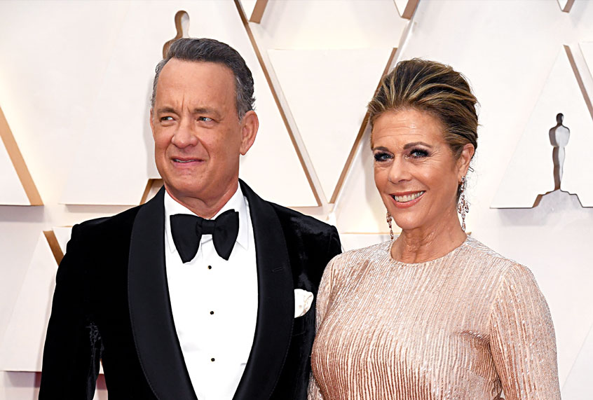 Tom Hanks and Rita Wilson attend the 92nd Annual Academy Awards at Hollywood and Highland on February 09, 2020 in Hollywood, California. (Jeff Kravitz/FilmMagic)