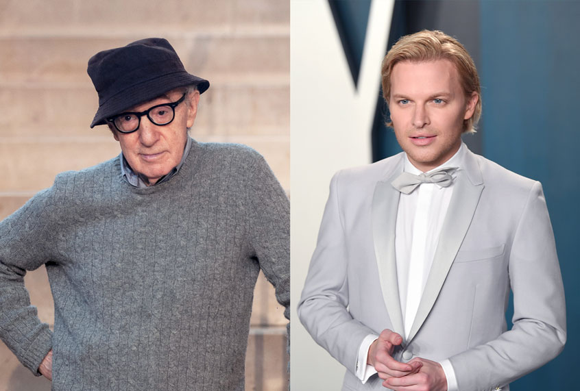 Woody Allen and Ronan Farrow (Gari Garaialde/Karwai Tang/Getty Images)