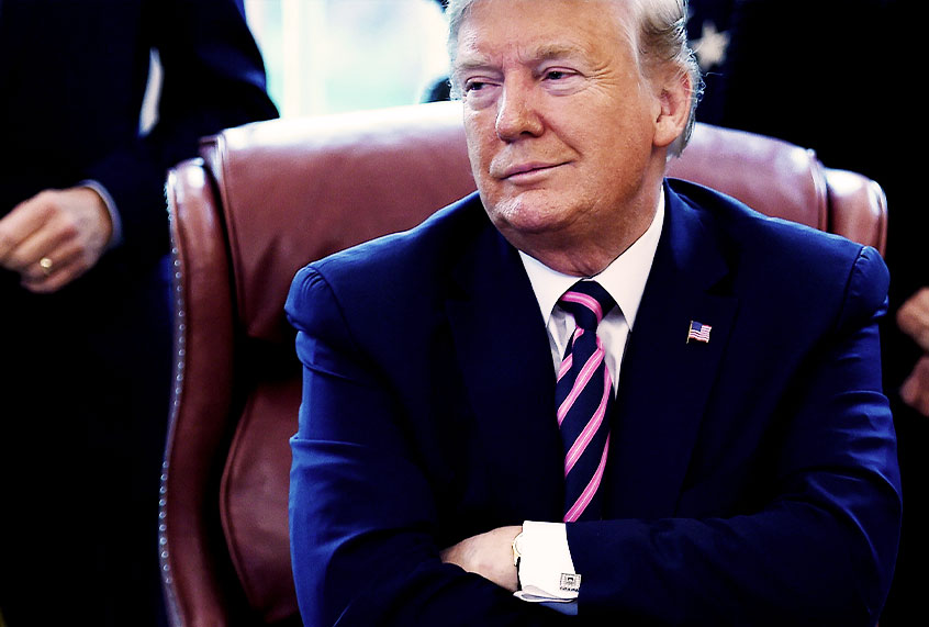 US President Donald Trump (OLIVIER DOULIERY/AFP via Getty Images)