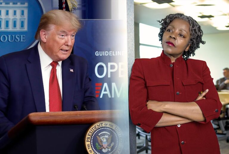 US President Donald Trump | African American businesswoman (Getty Images/AP Photo/Salon)