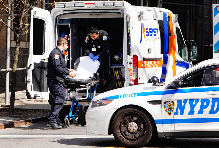 EMT Workers and First Responders amidst the coronavirus pandemic in New York City (John Nacion/STAR MAX/IPx)