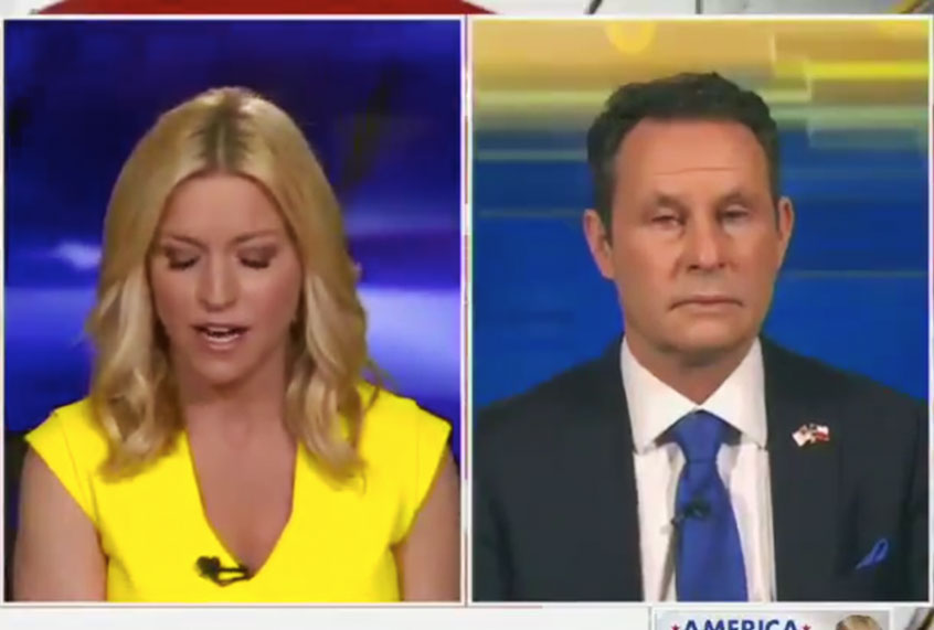 Ainsley Earhardt and Brian Kilmeade on Fox & Friends (Fox News)