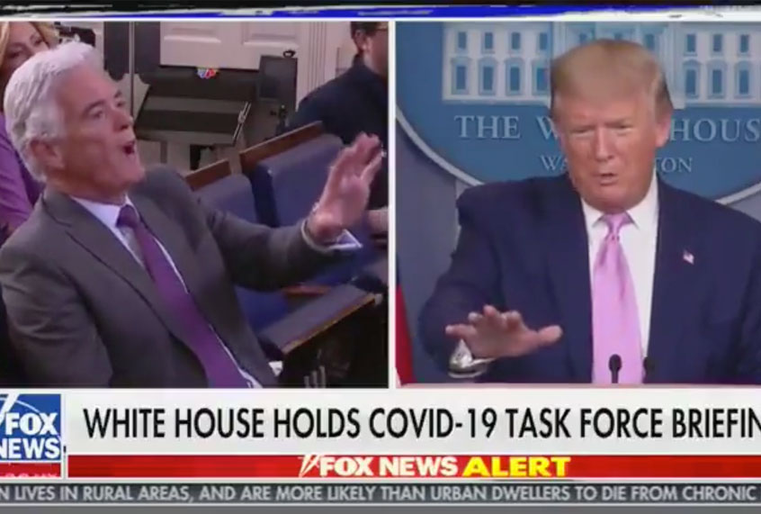 President Donald Trump lashed out at Fox News’ Chief White House Correspondent John Roberts (Fox News)