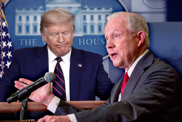 Jess Sessions and Donald Trump (AP Photo/Salon)