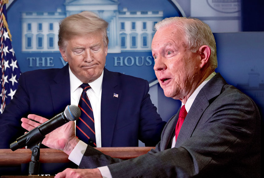 Jess Sessions and Donald Trump (AP Photo/Salon)
