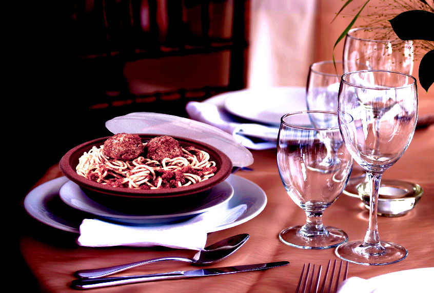 Takeout container in a fancy restaurant (Photo illustration by Salon/Getty Images)