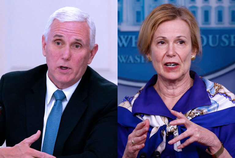 Vice President Mike Pence | Dr. Deborah Birx, White House coronavirus response coordinator (AP Photo/Salon)