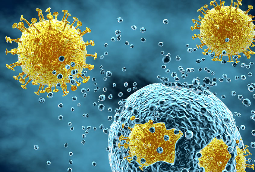 3D render illustration of COVID-19 (Getty Images)