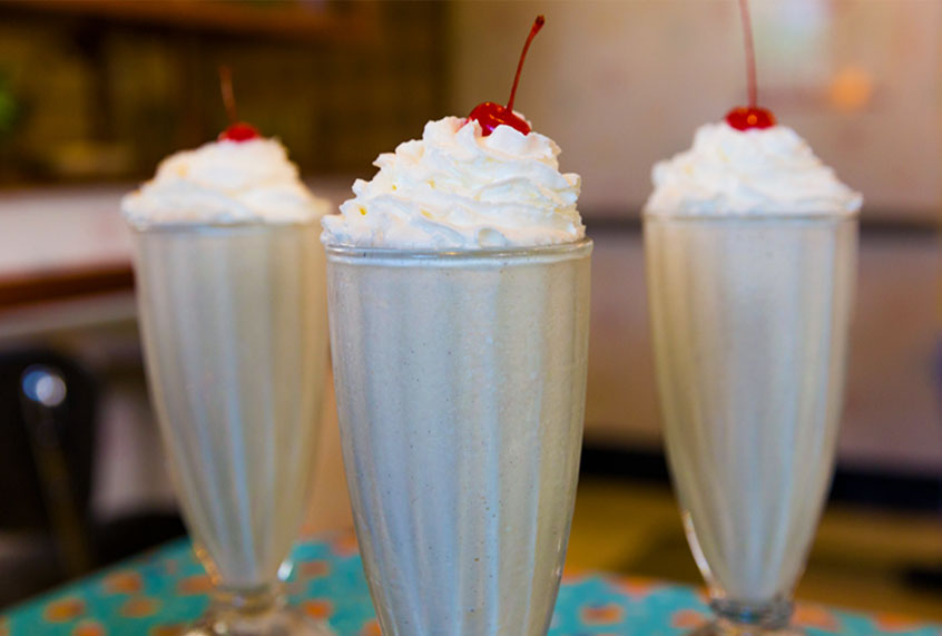 Peanut Butter & Jelly Milk Shake from 50’s Prime Time Café at Disney’s Hollywood Studios (Walt Disney World Resorts)