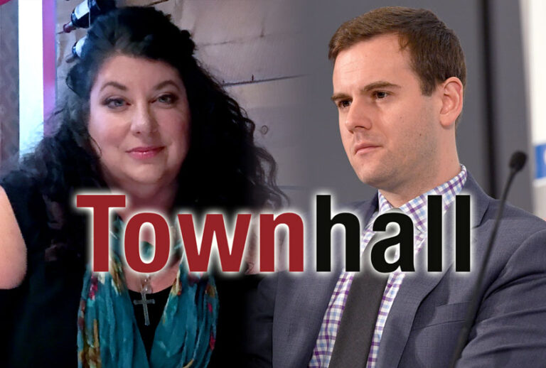 Tara Reade and Guy Benson (Photo illustration by Salon/AP Photo/Donald Thompson/Michael S. Schwartz/Getty Images/Townhall.com)