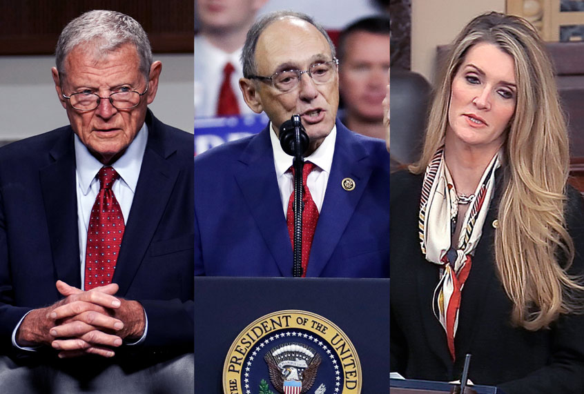 Rep Phil Roe, Kelly Loeffler and Jim Inhofe (AP Photo/Salon)