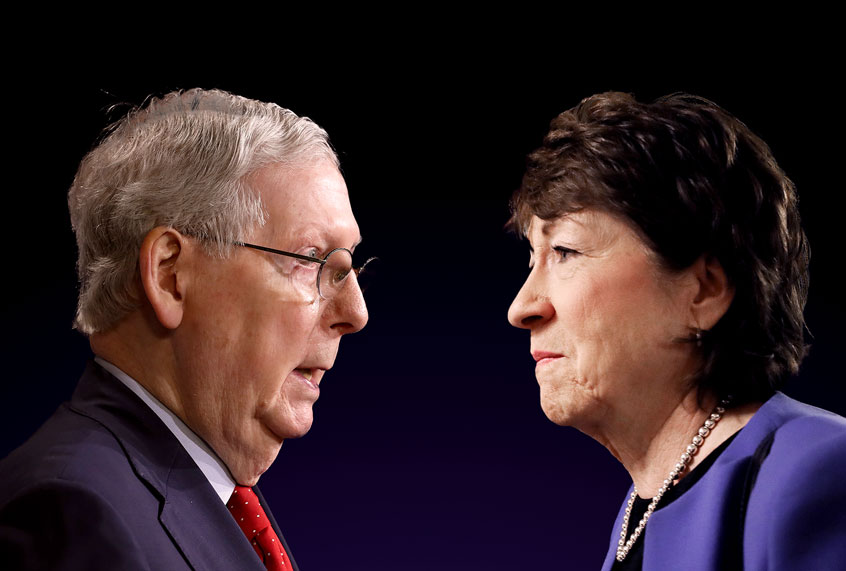 Mitch McConnell and Susan Collins (Getty Images/Salon)