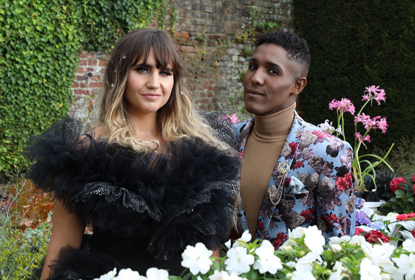 Natasia Demetriou and Kristen VanderYacht in "The Big Flower Fight" (Netflix)
