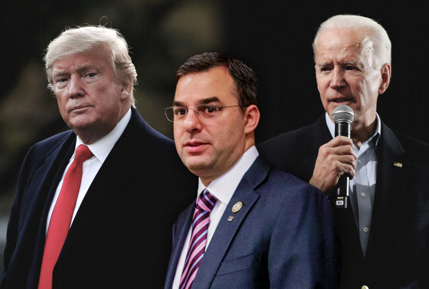 Donald Trump, Joe Biden and Justin Amash (Getty Images/AP Photo/Salon)