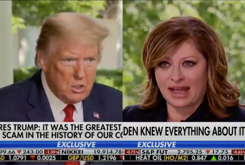 Donald Trump and Maria Bartiromo (Fox News)