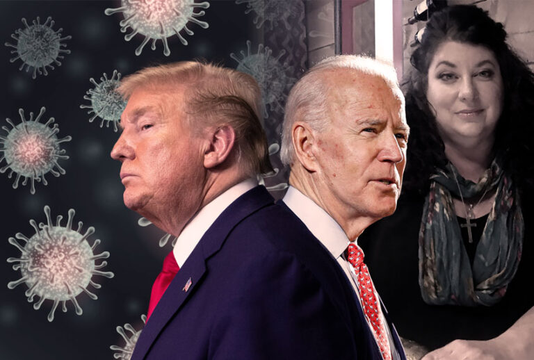 Donald Trump and Joe Biden | Coronavirus and Tara Reade (Getty Images/AP Photo/Salon)