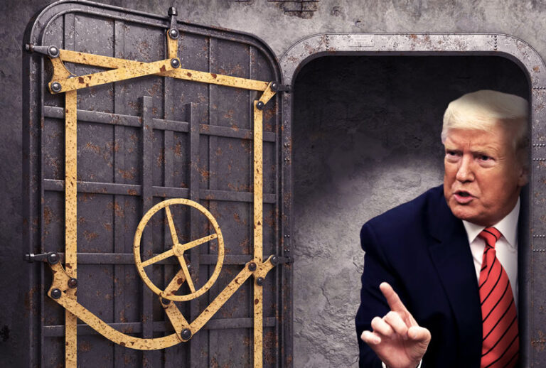 Donald Trump in his bunker (Photo illustration by Salon/Getty Images)