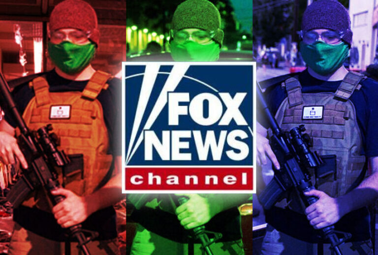 Fox News | Doctored images of a man holding an assault rifle (Photo illustration by Salon/Getty Images)