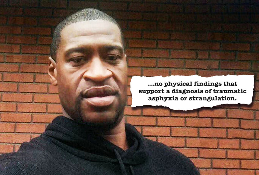 George Floyd | A quote from the coroner's report on George Floyd's death (Offices of Ben Crump Law/Salon)