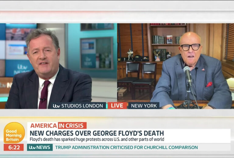 Piers Morgan and Rudy Giuliani Clash over Donald Trump's Tweets (Good Morning Britain)