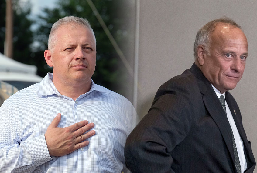 Denver Riggleman and Steve King (Getty Images/Salon)