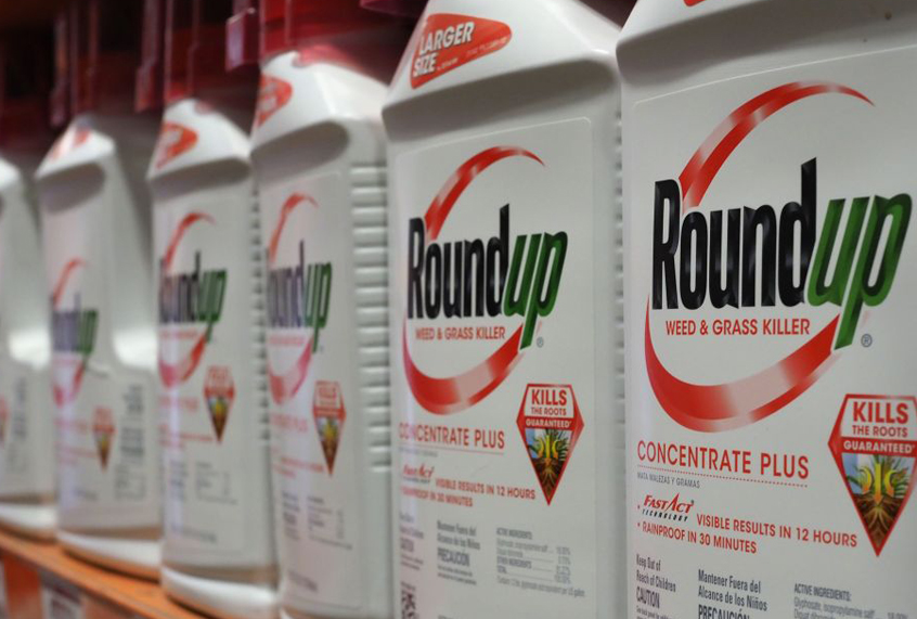 Bottles of Monsanto's Roundup are seen for sale June 19, 2018 at a retail store in Glendale, California. ((ROBYN BECK/AFP via Getty Images))