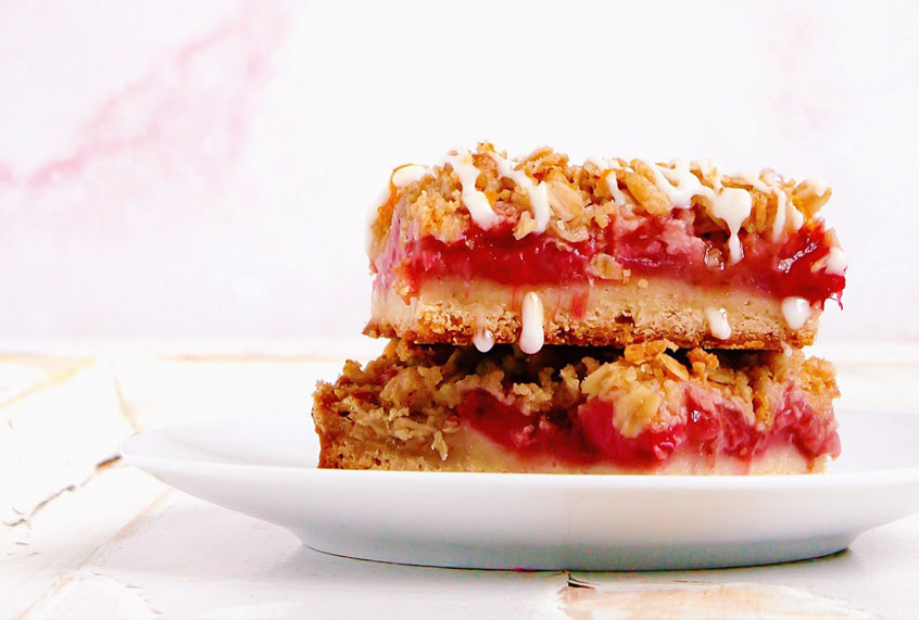 Strawberry Rhubarb Bars (Meghan McGarry/Buttercream Blondie)