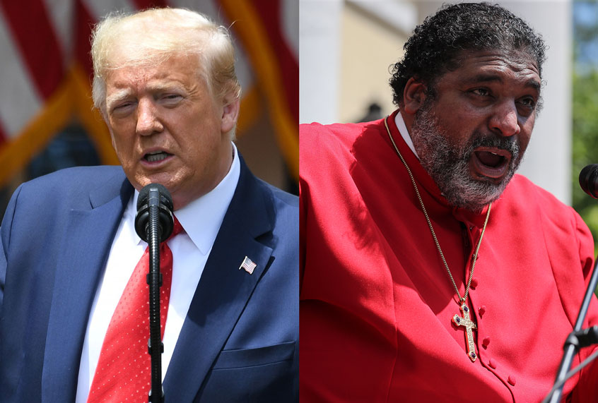 US President Donald Trump | Rev. Dr. William J. Barber II (Getty Images/Salon)