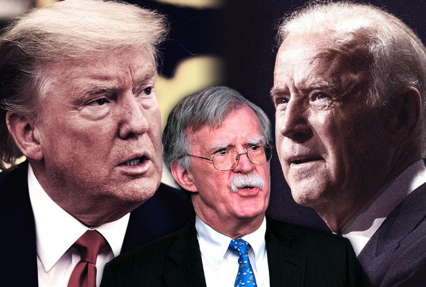 Donald Trump, Joe Biden and John Bolton (Photo illustration by Salon/Getty Images)