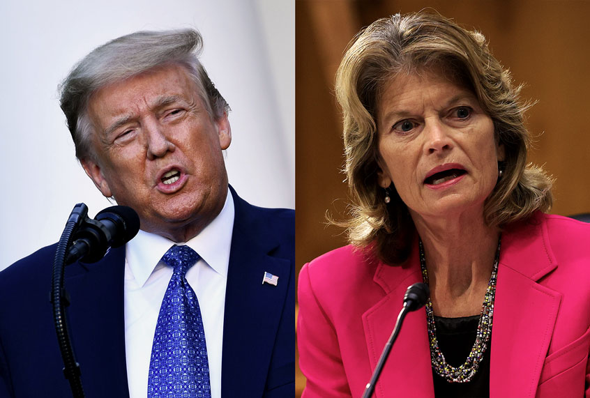 President Donald Trump and Sen. Lisa Murkowski (Getty Images/Salon)