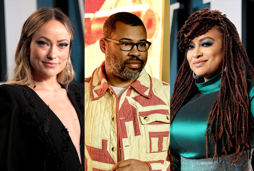 Olivia Wilde, Jordan Peele and Ava DuVernay (Frazer Harrison/Rich Fury/VF20/Getty Images)