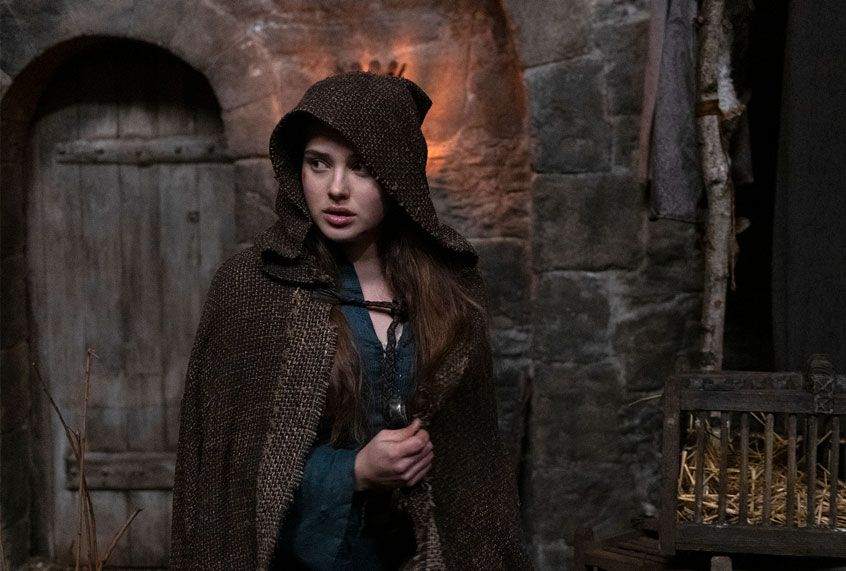 Katherine Langford as Nimue in "Cursed" (LUDOVIC ROBERT/Netflix)