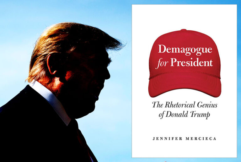 Demagogue for President: The Rhetorical Genius of Donald Trump by Jennifer Mercieca (Getty Images/Texas A&M University Press/Salon)
