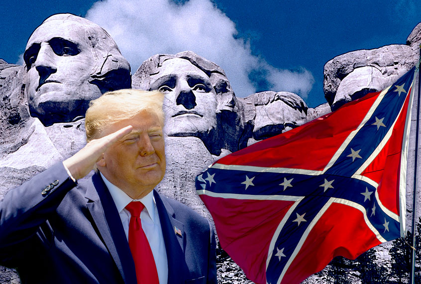 Donald Trump | The Confederate Flag | Mt. Rushmore (Photo illustration by Salon/Getty Images)