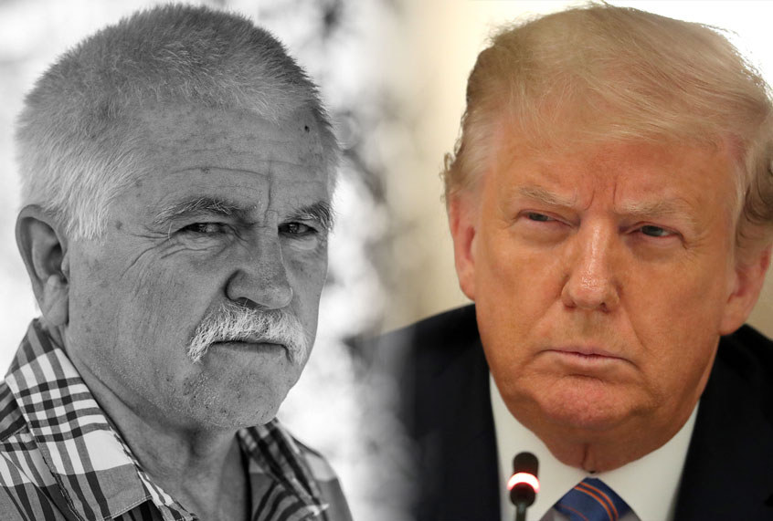 Mike Davis and Donald Trump (Getty Images/WikiCommons/Salon)