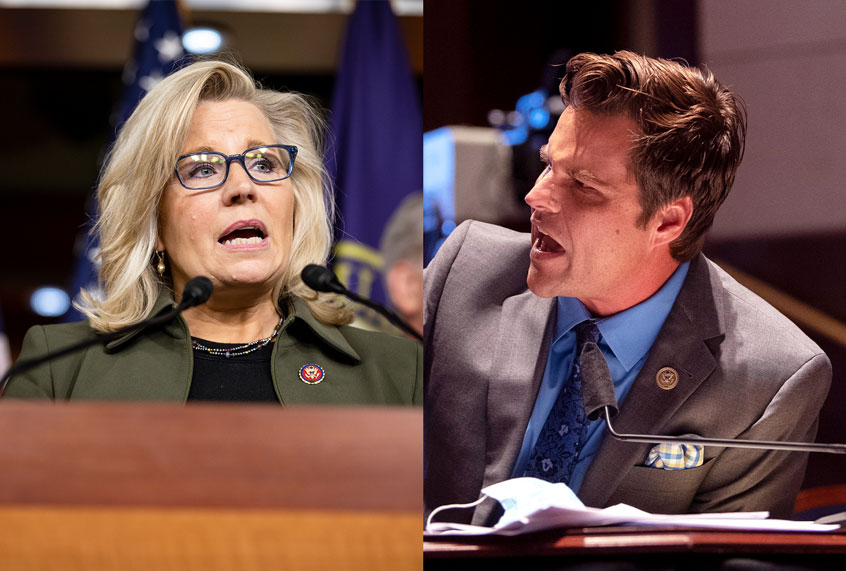 Matt Gaetz and Liz Cheney (Getty Images/Salon)