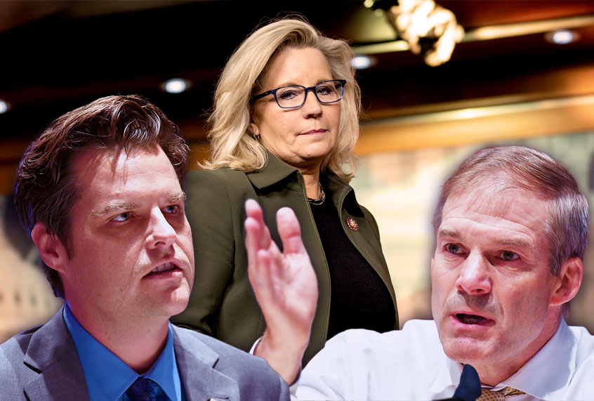 Matt Gaetz, Jim Jordan and Liz Cheney (Getty Images/Salon)