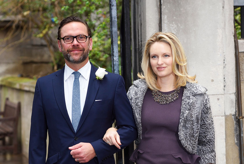 James Murdoch and his wife, Kathryn Hufschmid (Karwai Tang/WireImage)