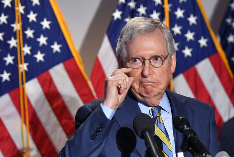 Senate Minority Leader Mitch McConnel (MANDEL NGAN/AFP via Getty Images)
