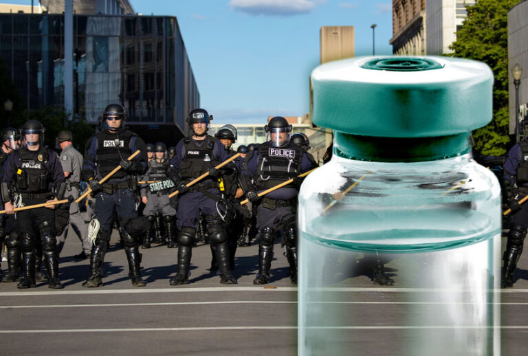 Riot Police | Medicine Vial (Getty Images/Salon)
