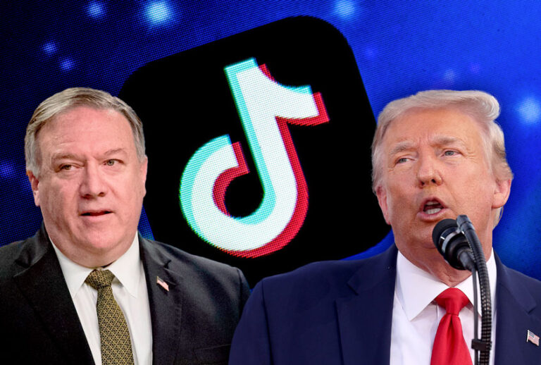 Donald Trump, Mike Pompeo, and TikTok (Getty Images/Salon)