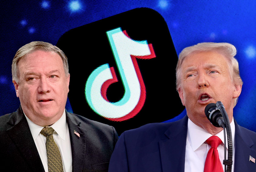 Donald Trump, Mike Pompeo, and TikTok (Getty Images/Salon)