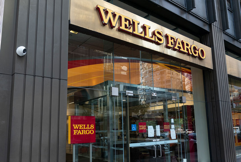 View of Wells Fargo Bank closed branch in Manhattan (Lev Radin/Pacific Press/LightRocket via Getty Images)