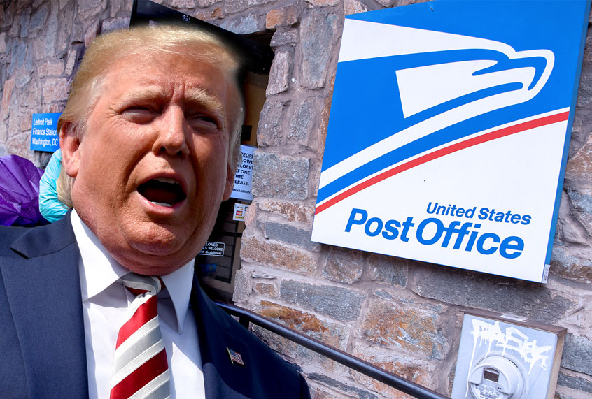 Donald Trump | USPS (Getty Images/Salon)