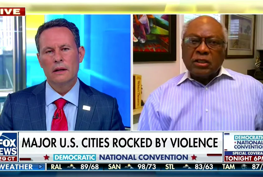 James Clyburn scolds Fox News host for blaming 'every Black person' for violence (Fox News)