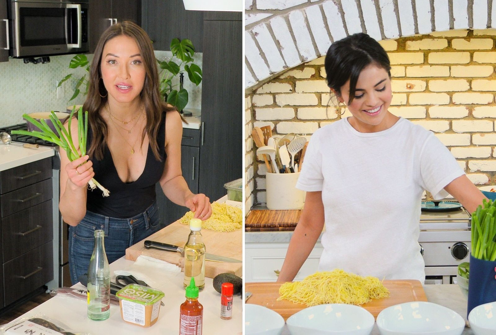 Candice Kumai and Selena Gomez in "Selena + Chef" (HBO Max)